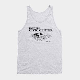 Hartford Civic Center (XL Center) Architectural Drawing - Vintage Hartford Whalers Stadium Arena Tank Top